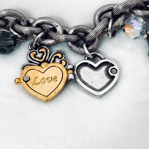 Brighton Breast Cancer Power of Pink Charm Bracelet/Locket - Retired - Picture 7 of 8